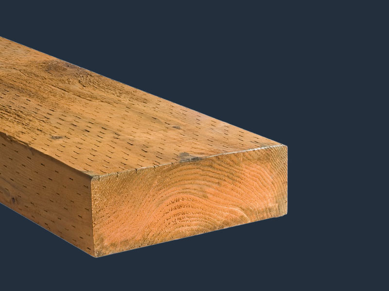 wood beam for deck framing
