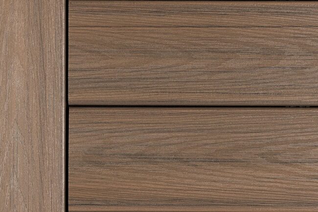 Decorators Venture decking board in Sandbar color.