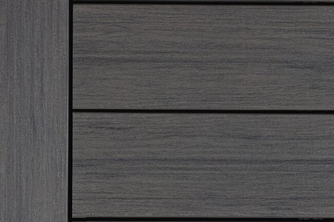 Decorators Vista decking board in Driftwood color.