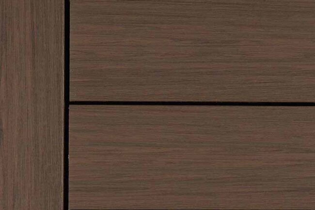 Deckorators Voyage decking in Khaya color.